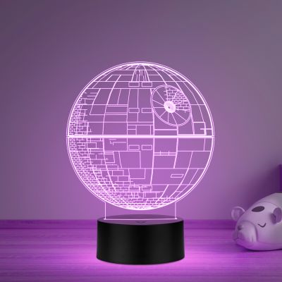 3D Illusion Star Wars Led Night Lamp 16 Color Changing Light with Remote Control Gift For kids